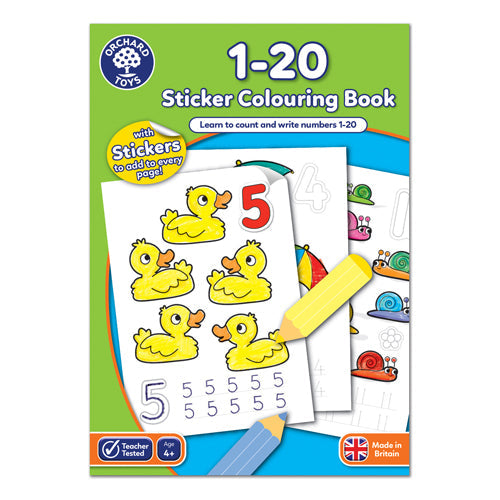 1-20 Colouring Book - Little Book Joy