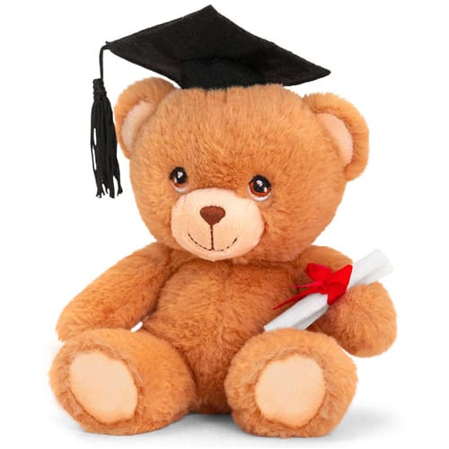 15cm Keeleco Graduation Bear - Cozy Plush Pick