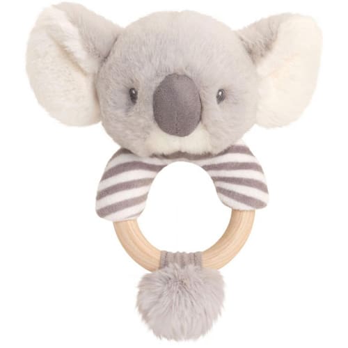 14cm Keeleco Cozy Koala Ring Rattle - Soft Shelf Pick