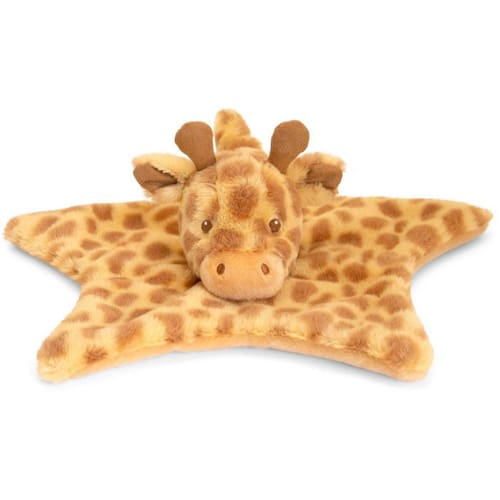32cm Keeleco Huggy Giraffe Blanket - Gentle Cuddle Toy