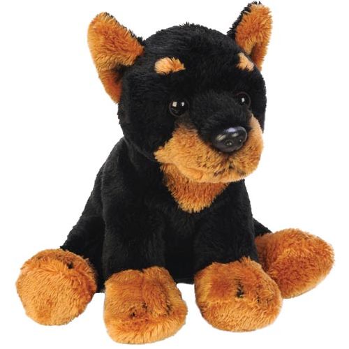 Sitting Doberman - Hug Me Friend