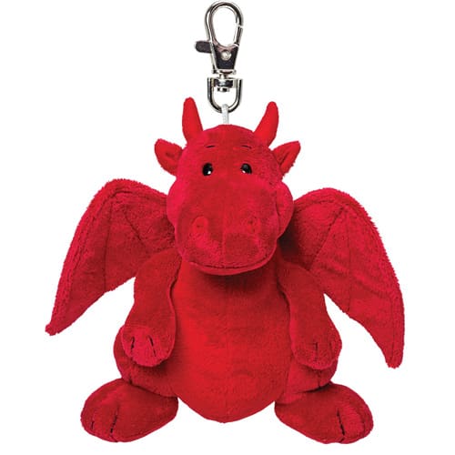 Sitting Red Dragon Keyring - Hug Me Friend