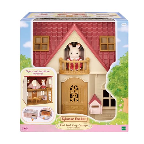 Sylvanian Families Red Roof Cosy Cottage Starter Home - Colour and Create