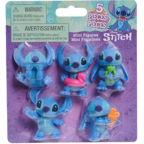 Stitch ! 5 Figure Pack - Push and Go