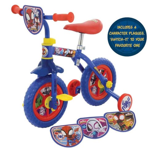 Spidey and his Amazing Friends Switch It Multi 2in1 Training Bike - Wheels Ready Fun