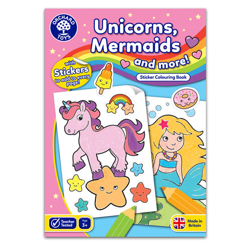 Unicorns, Mermaids and More Colouring Book - Little Book Joy